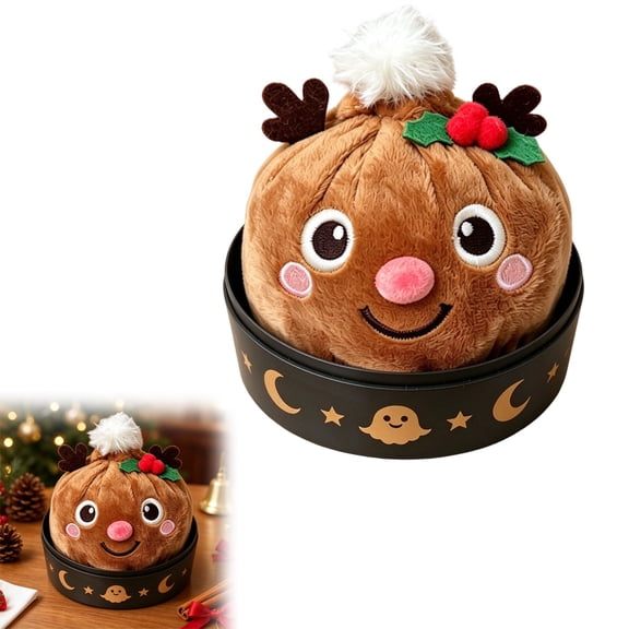 Plush Squishy Dumpling, Christmas Dumpling Plush with Steamer