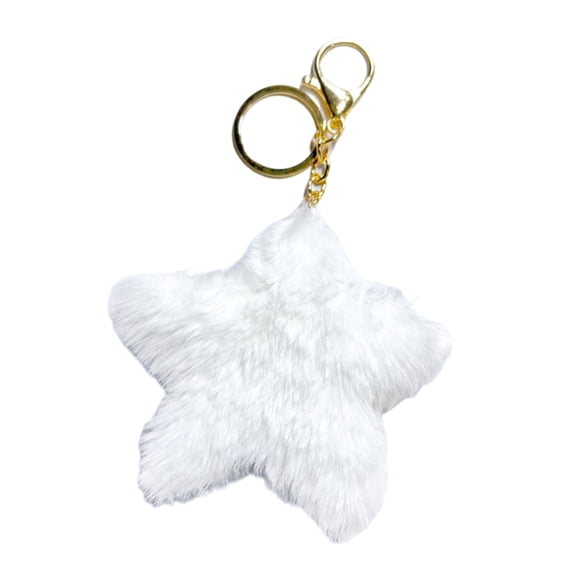 Plush Star Keychain Plush Soft Touch Key Holder Key Chain Pendant For Easy Identification And Multi Purpose Use