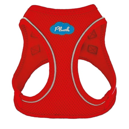 Plush Step In Air Mesh Harness Red S