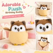 Plush Stuffed Animal, Cute Bird Plush, Small Stuffed Animals for Student, Student Plush Toys, with Hanging Loop 4.5X2.5 Inch Owl Plush Figure As Birthday Present and Car Interior