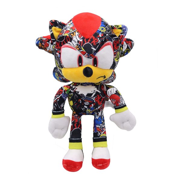 Plush Stuffed Animal ,Kids Toys for Ages 2 up,Toddler Toys,30CM,Printed Black,Gift for gaming enthusiast