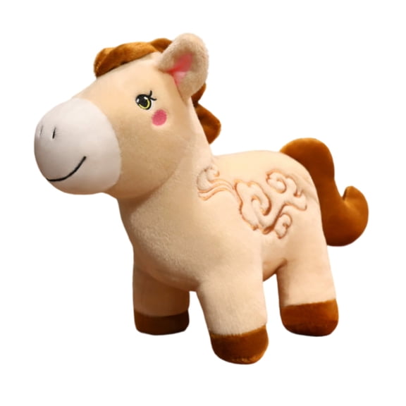 Plush Stuffed Animal Toy, 20Cm Zodiac Lucky Cloud Horse Stuffed Animal With Adorable Cloud Pattern And Playful Horse Design, Soft Plush Material, Filling For Ultimate