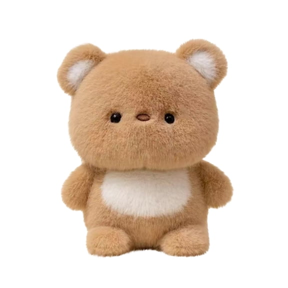 Plush Stuffed Animals Colorful Small Stuffed Animal Soft Fluffy Companion for Home Desk Decor Birthday Gift for Friend Brown Bear Figure 1 Count