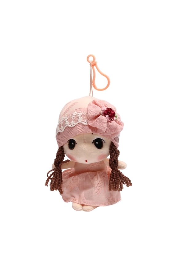 Plush Stuffed Flower Fairy Mini Doll Keychain & Bag Charm - Cute Mini Stuffed Accessory, Handmade Fun Gift For Bags & Keys, Handcrafted Hanging Decor - For Girls, Women, Key &