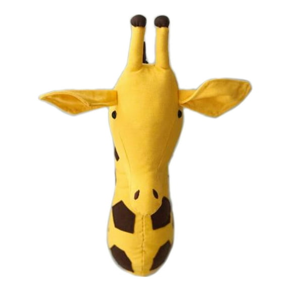 Plush Stuffed Giraffe Head Wall Decor, Baby Nursery Decor Felt Filled Head Wall Mount for Decoration
