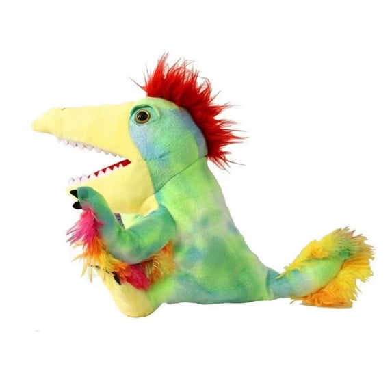 Plush T-Rex Hand Puppet Stuffed Animal Toy Open Movable Mouth Creative Role Play Storytelling Dinosaur Plushies Gifts for Boys Birthday Christmas