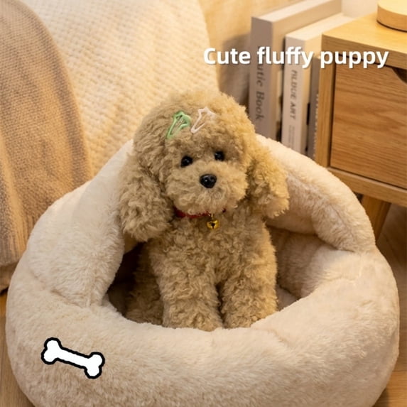 Brown Plush Teddy Dog Toy Cute Puppy Stuffed Animal - Soft Hug Pet Companion Gift
