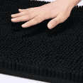 thumbnail image 1 of Evlmd Bathroom Rugs, Extra Soft Absorbent Shaggy Chenille Bath Rugs, Non-Slip Black Bath Mats for Bathroom Floor Tub and Shower, Home Decor Accessories, 24" X 59", 1 of 7