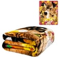 thumbnail image 1 of Plush Throw Blanket - 10 Cats - Queen Bed 79\"x 95\" - Faux Fur Blanket For Beds, Sofa, Couch, Picnic, Camping, 1 of 2