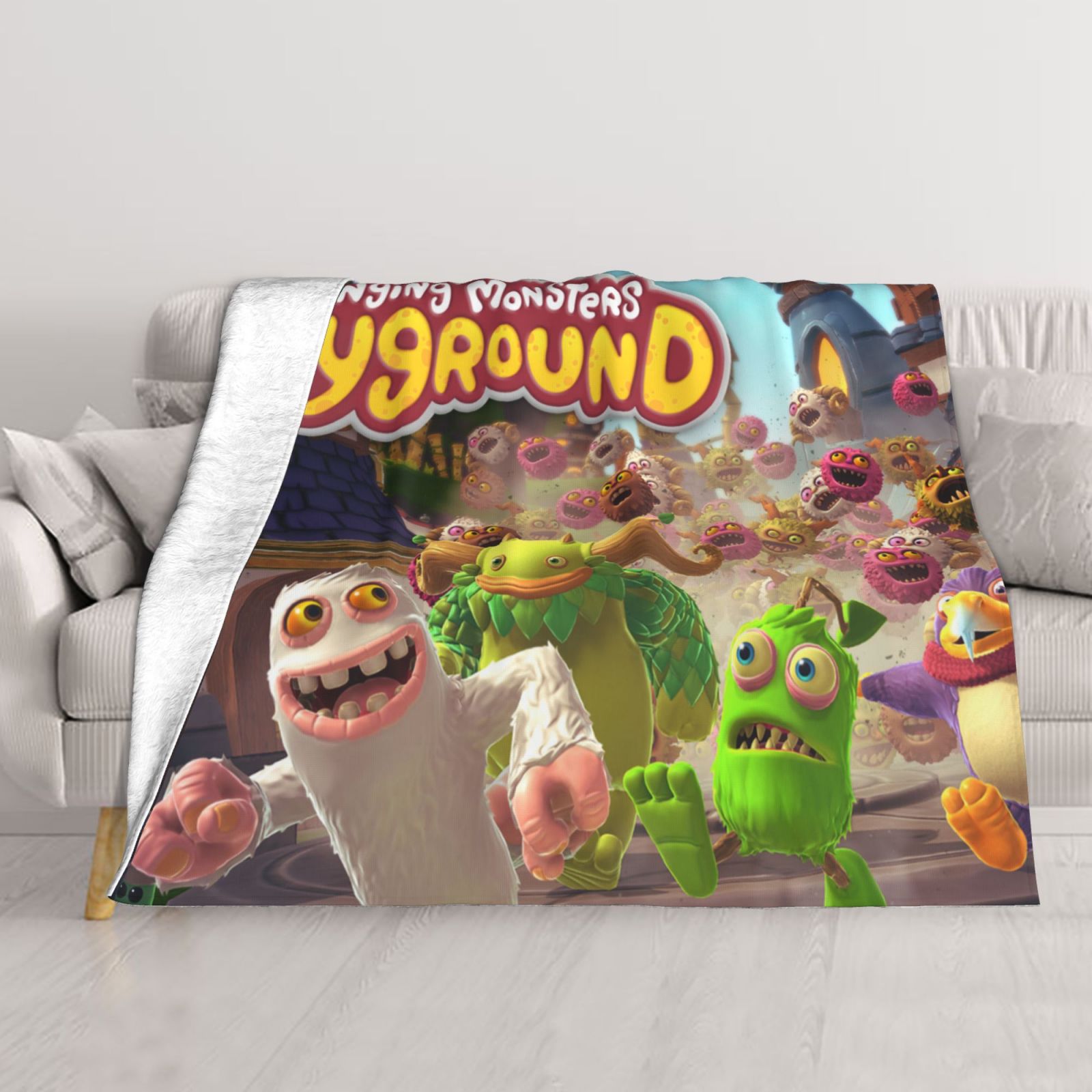 Plush Throw Blanket, My Singing Monsters Blankets Flannel Fleece For