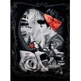 thumbnail image 1 of Plush Throw Blanket - Pin Up - QUEEN BED 79"x 95" - Faux Fur Blanket For Beds, Sofa, Couch, Picnic, Camping, 1 of 2
