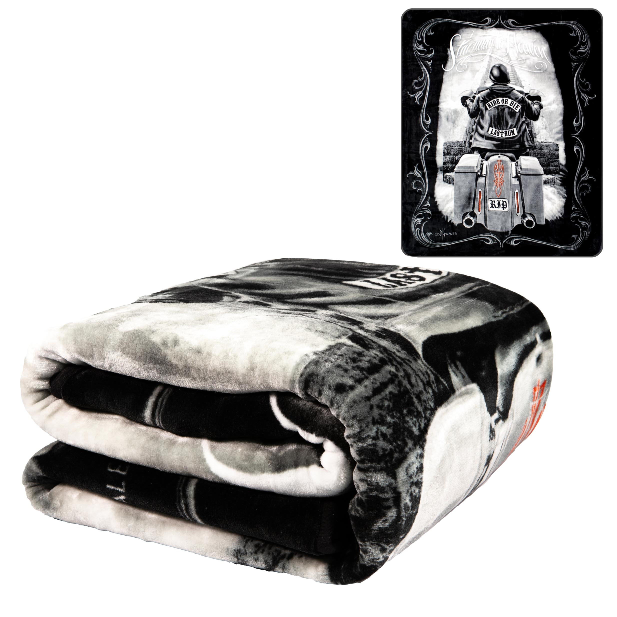 Plush Throw Blanket - Stairway To Heaven - Queen Bed 79\"x 95\" - Faux Fur Blanket For Beds, Sofa, Couch, Picnic, Camping