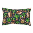thumbnail image 1 of Plush Throw Pillow Covers, Cute Hedgehogs Cactus Blue Pillow Cases with Invisible Zipper, Breathable Microfiber Pillow Cases Standard Size for Sleeping Bedroom Sofa Living Room, 1 of 5