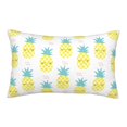thumbnail image 1 of Plush Throw Pillow Covers, Cute Shy Pineapple Pillow Cases with Invisible Zipper, Breathable Microfiber Pillow Cases Standard Size for Sleeping Bedroom Sofa Living Room 20x30, 1 of 5