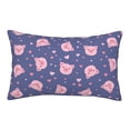 thumbnail image 1 of Plush Throw Pillow Covers, Cute pig Pillow Cases with Invisible Zipper, Breathable Microfiber Pillow Cases Standard Size for Sleeping Bedroom Sofa Living Room 16x24, 1 of 5
