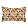 thumbnail image 1 of Plush Throw Pillow Covers, Cute puppy E Pillow Cases with Invisible Zipper, Breathable Microfiber Pillow Cases Standard Size for Sleeping Bedroom Sofa Living Room 16x24, 1 of 5