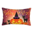 thumbnail image 1 of Plush Throw Pillow Covers, Halloween Pumpkin Pillow Cases with Invisible Zipper, Breathable Microfiber Pillow Cases Standard Size for Sleeping Bedroom Sofa Living Room 16x24, 1 of 5