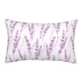 thumbnail image 1 of Plush Throw Pillow Covers, Lavender Flowers Pink Pillow Cases with Invisible Zipper, Breathable Microfiber Pillow Cases Standard Size for Sleeping Bedroom Sofa Living Room 20x30, 1 of 5