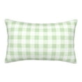 thumbnail image 1 of Plush Throw Pillow Covers, Pistachio Green Checkboard Pillow Cases with Invisible Zipper, Breathable Microfiber Pillow Cases Standard Size for Sleeping Bedroom Sofa Living Room 16x24, 1 of 5