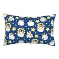 thumbnail image 1 of Plush Throw Pillow Covers, Star penguin Pillow Cases with Invisible Zipper, Breathable Microfiber Pillow Cases Standard Size for Sleeping Bedroom Sofa Living Room, 1 of 5