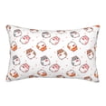 thumbnail image 1 of Plush Throw Pillow Covers, Sticker Style Cute Hamster Love Pillow Cases with Invisible Zipper, Breathable Microfiber Pillow Cases Standard Size for Sleeping Bedroom Sofa Living Room 14x20, 1 of 5