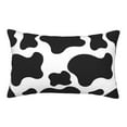 thumbnail image 1 of Plush Throw Pillow Covers, cow spots pattern Pillow Cases with Invisible Zipper, Breathable Microfiber Pillow Cases Standard Size for Sleeping Bedroom Sofa Living Room 20x30, 1 of 5