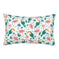 thumbnail image 1 of Plush Throw Pillow Covers, parrot flamingo Pillow Cases with Invisible Zipper, Breathable Microfiber Pillow Cases Standard Size for Sleeping Bedroom Sofa Living Room 14x20, 1 of 5