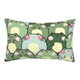 thumbnail image 1 of Plush Throw Pillow Covers, shy frog Pillow Cases with Invisible Zipper, Breathable Microfiber Pillow Cases Standard Size for Sleeping Bedroom Sofa Living Room 20x30, 1 of 5