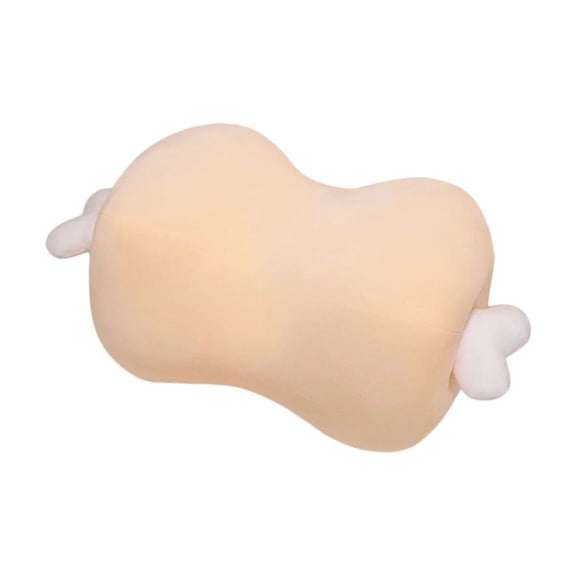 Plush Throw Pillow, Decorative Cushion, Cute Meat Bones Shape Removable Cushion, Soft Polyester Fabric, 42x22x18cm, Lightweight and Durable, Multi-Purpose Use for Home Office Travel