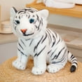 thumbnail image 1 of Plush Tiger Stuffed Animal - Simulated Tiger Plush Toy - Precious Companion - White 9.8 Inches, 1 of 4