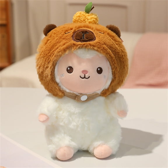 Plush Toy, 8.7 Inch Water Buffalo (Capybara Style) Stuffed Animal, 1Pc Soft Cuddly Doll For Kids & Collectors