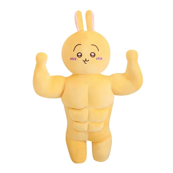 Plush Toy Buff Hammer Cat Bunny Plushie Stuffed Doll for Home Office Decoration Christmas Gift for Adults Cartoon Plushie