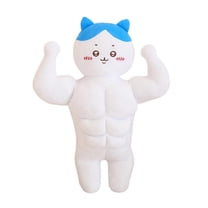 Plush Toy Buff Hammer Cat Bunny Plushie Stuffed Doll for Home Office Decoration Christmas Gift for Adults Cartoon Plushie