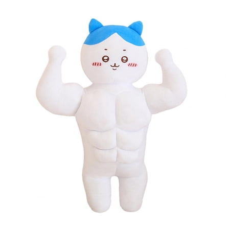 Plush Toy Buff Hammer Cat Bunny Plushie Stuffed Doll for Home Office Decoration Christmas Gift for Adults Cartoon Plushie