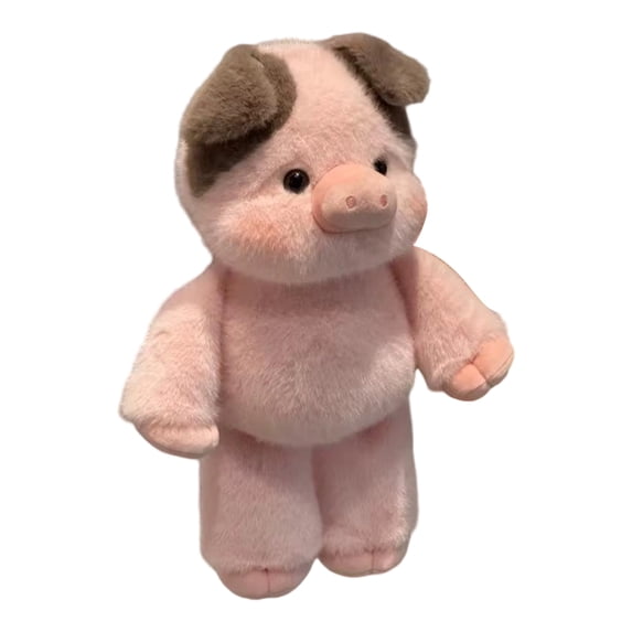 Plush Toy Cute Colorblock Running Pig Stuffed Animal 17.7 Inch 1 Count For Kids Gift Home Decor