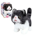 thumbnail image 1 of Plush Toy Electronic Cat That Move and Meow WalikingLifelike Interactive Toy Pet Stuffed Kitten Suitable for Girls and Children British Sprint Cat, 1 of 6