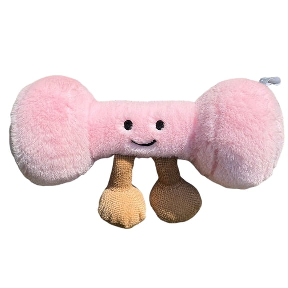 Plush Toy Gift, Creative Dumbbell Design Soft Soothing Doll for Kids, Fun and Unique Present,B