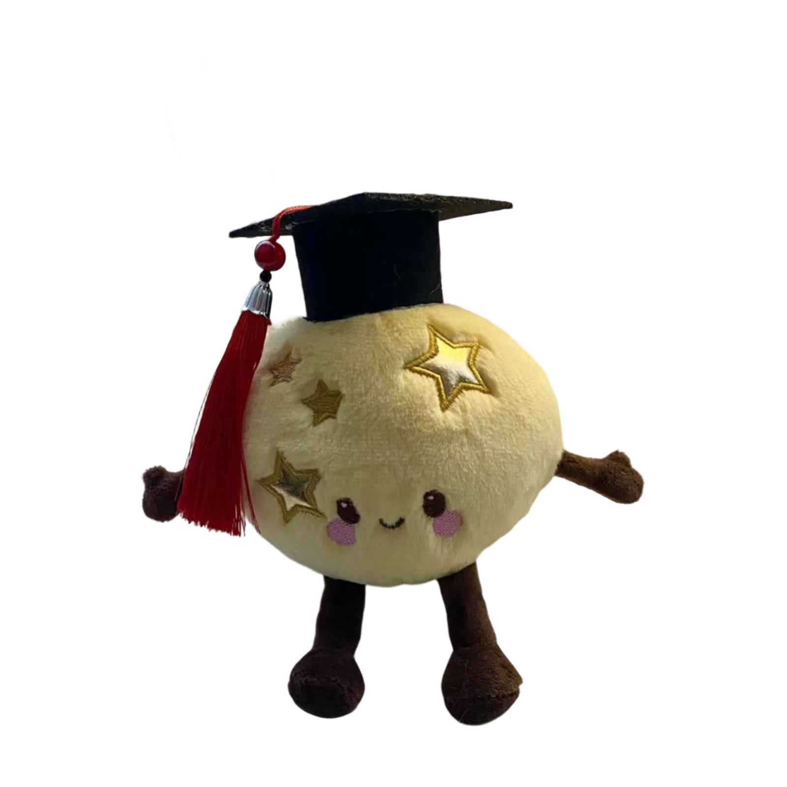 Plush Toy, Graduation Cap Moon Stuffed Doll, 1 Piece for College Students, Commemorative Gift for Graduation Season Astronomy Lovers Cute Soft Home Decor