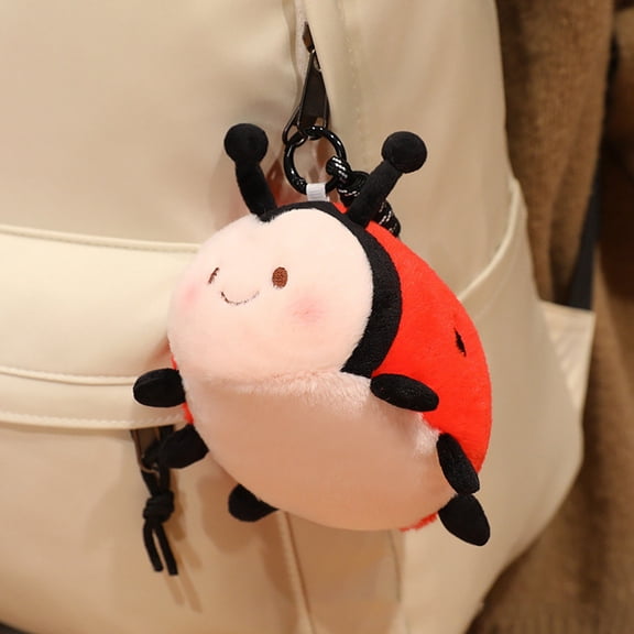 Plush Toy Ladybug Plush Cute Stuffed Animal for Home Decor Office Desk Gift Giving Soft Huggable Companion 5.1 Inch