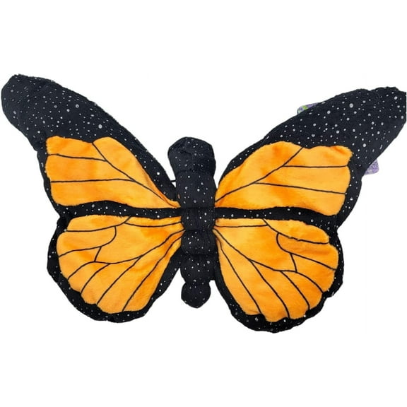 Plush Toy Sparkle Butterfly (Orange Monarch) 12 inch Wide