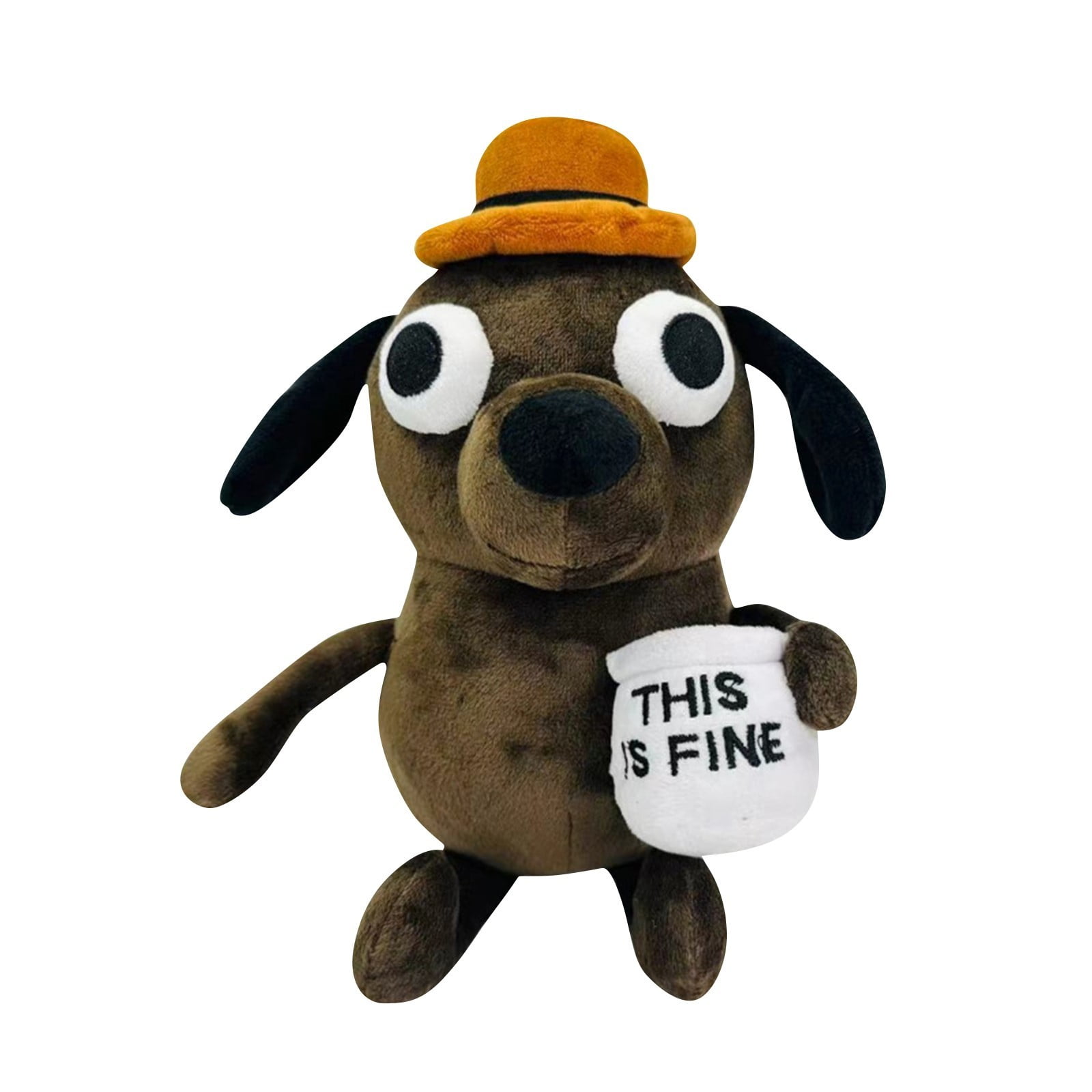Plush Toys Cute Plushies This Is Fine Dog Plush Toy