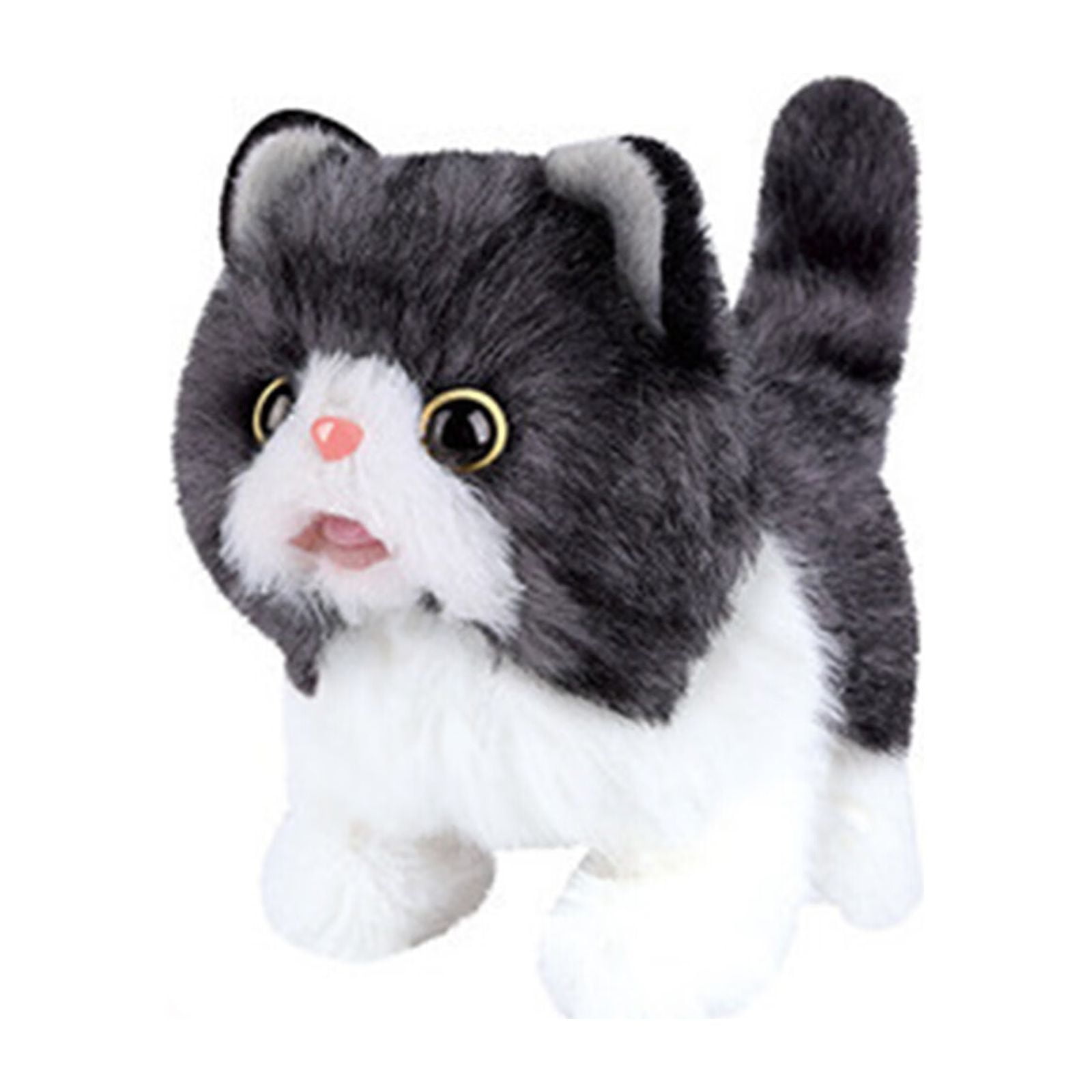 Walking talking cat toy top