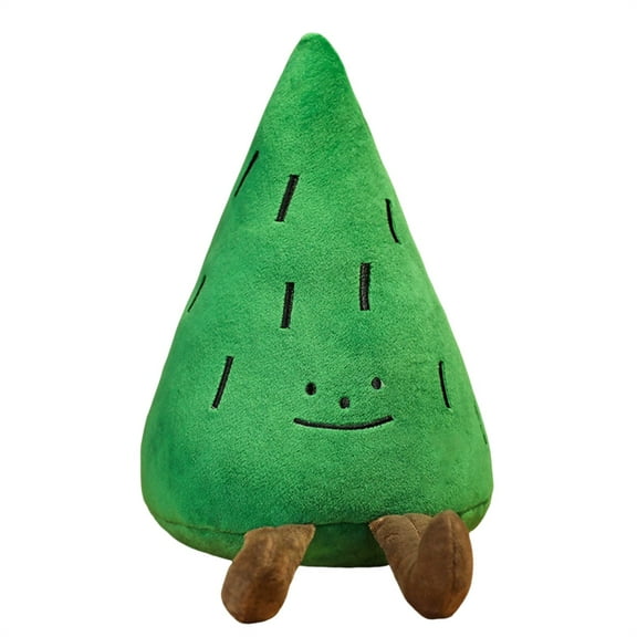 Plush Tree Pillow Cute Cartoon Soft Stuffed Cushion for Kids, Decorative Green Pine Tree Plushie Toy, Cozy Gift for Bedroom, Living Room, Sofa, Office, Holiday and Birthday