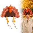thumbnail image 1 of Plush Turkey Hat Funny Turkey Headwear For Thanksgiving Event Turkey Hat, Funny Turkey Silly Hat, Turkey Trot Hats, Thanksgiving Night Event, Dress-Up Party, Thanksgiving Decor, 1 of 6