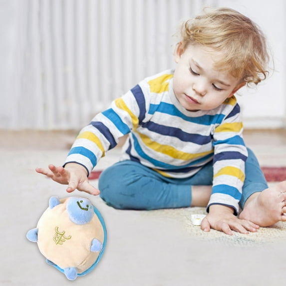 Plush Turtle Squeaky Toy for Kids - Soft Fabric Stuffed Animal, Realistic Interactive Role-Play Gift for Toddlers, Lightweight & Safe Educational Play Toy