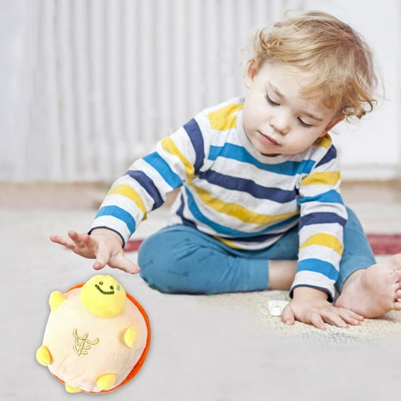 Plush Turtle Squeaky Toy | Soft Durable Fabric | Design | Lightweight Handheld Interactive Cuddly Animal | For Creative Role Play Gifting | 8x8x3cm | Blue Orange Brown Green | 1 Pack