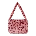 thumbnail image 1 of Plush Underarm Bag Ladies Fluffy Shoulder Bag-pink, 1 of 5