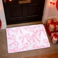 thumbnail image 1 of Plush Valentine Bow Decor Rug with 3D Bow and Soft Pink Fluffy Pile, Non-Slip Bedroom Carpet for Bedside Vanity, Romantic Gift Mat for Girlfriend Wife Home Decor, 1 of 7