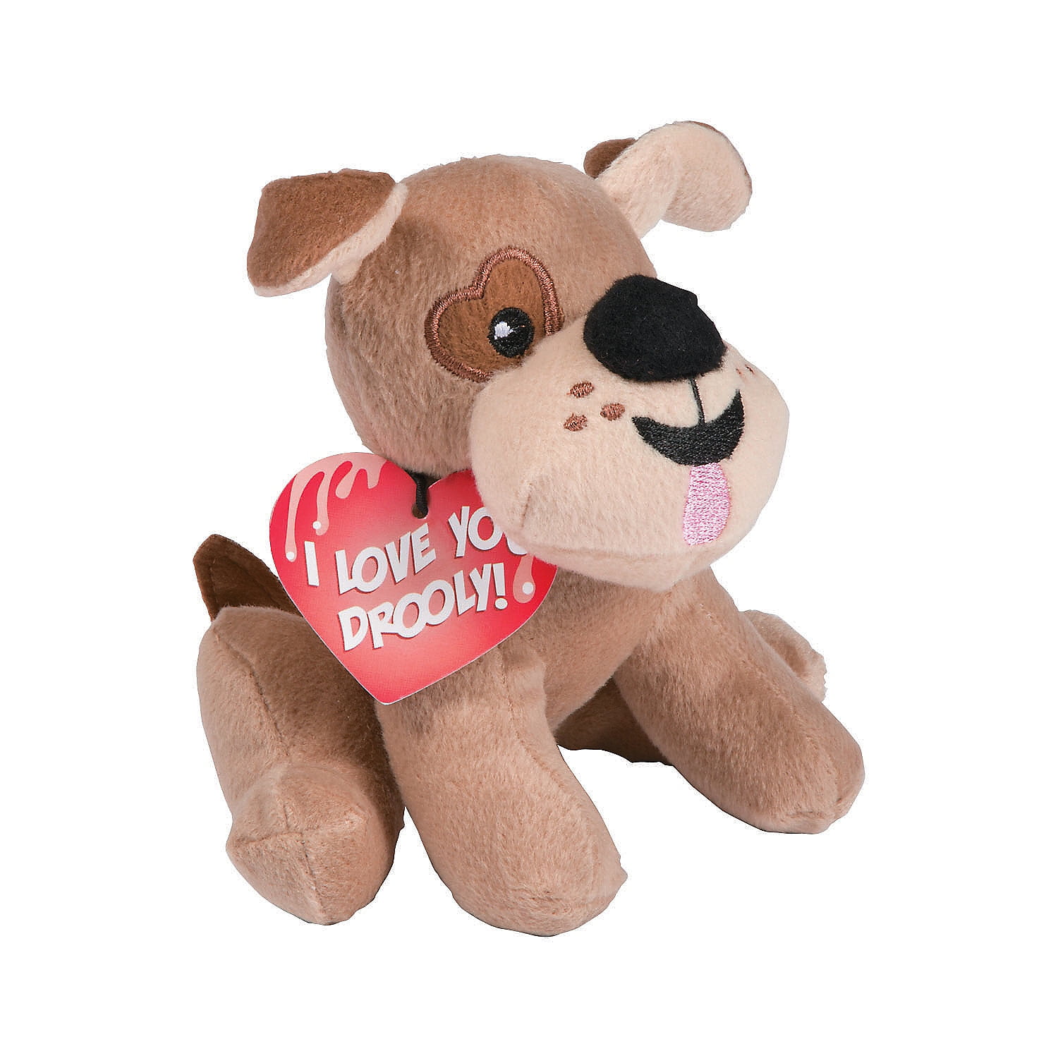 Plush Valentine Drooly Dog W Card - Party Favors - 12 Pieces - Walmart.com