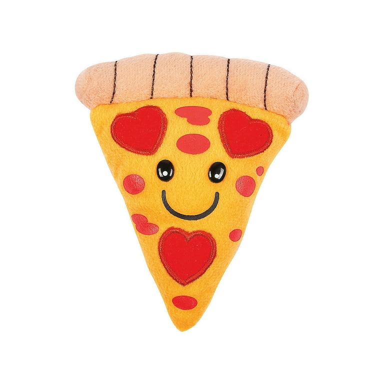 Plush Valentine Pizza Party Favors 12 Pieces